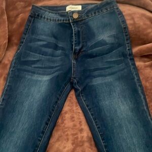 brand new never worn bootcut jeans dark blue